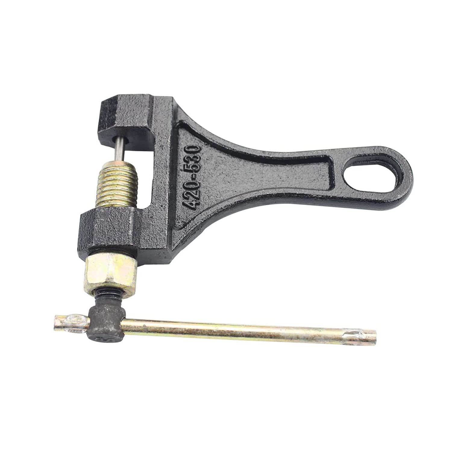 LUPING Chain Breaker Tool for 420-530 Roller Chain, Molybdenum Steel, Single Strand, Adjusts 420Mm, 428Mm, 520Mm, 525Mm, 528Mm, 530Mm Chains for Atvs, Dirt Bikes, GO Karts, Scooters, Pit Bikes image number 1