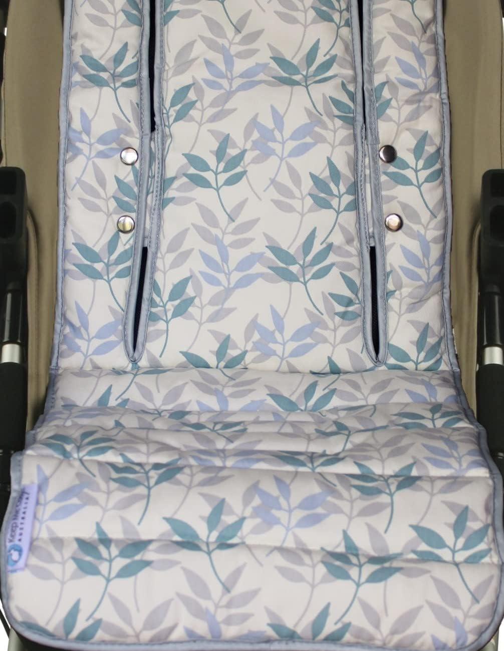 Keep Me Cosy&trade; Footmuff and Pram Liner 2 in 1 Set Toddler Size - Pastel Leaf image number 5