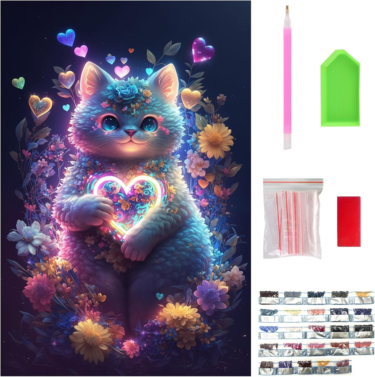 Full Drill Diamond Art Kits for Adults, 5D Diamond Painting Kits for Beginners, Gem Painting for Home Wall Decor, Canvas 40 X 30Cm.