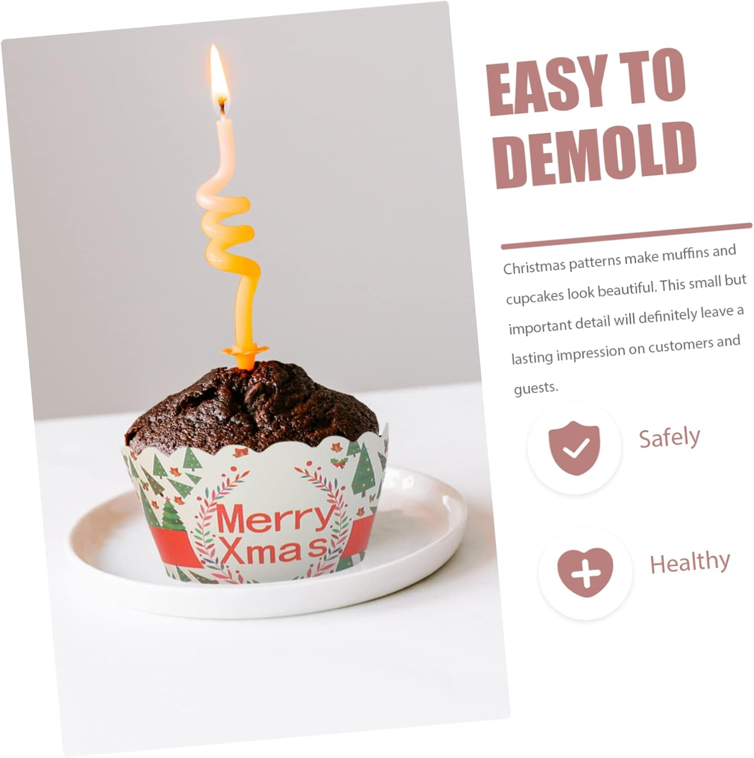 Cupcake Liners for Baking 150Pcs Cake Cup Muffin Cups Non-Stick Surface image number 1