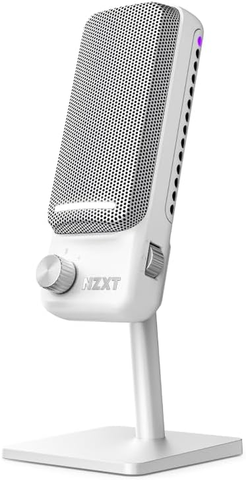 NZXT Capsule Elite - Premium USB Condenser Microphone for Gaming, Streaming, Podcasting, and Recording - Studio-Quality Sound - Multi-Position Design - DTS Software - RGB Lighting - Black