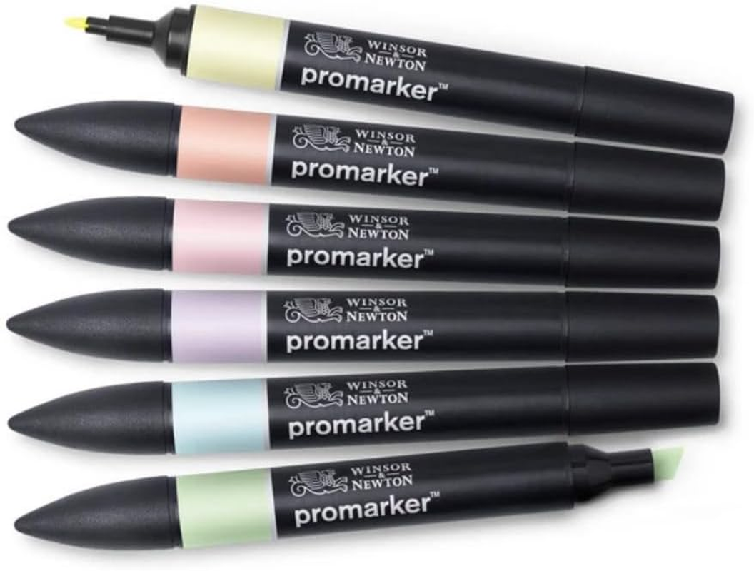 Winsor & Newton Promarker, Pastel Tones (Set of 6) image number 3