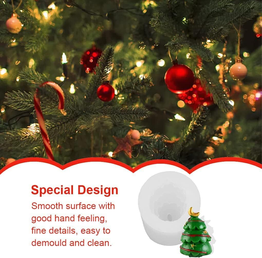 Biscuit Molds Kitchen Baking Handmade Christmas Themed Embossed Mould Dessert Fondant Casting Die Cupcake Chocolate, Xmas Tree 01 image number 4