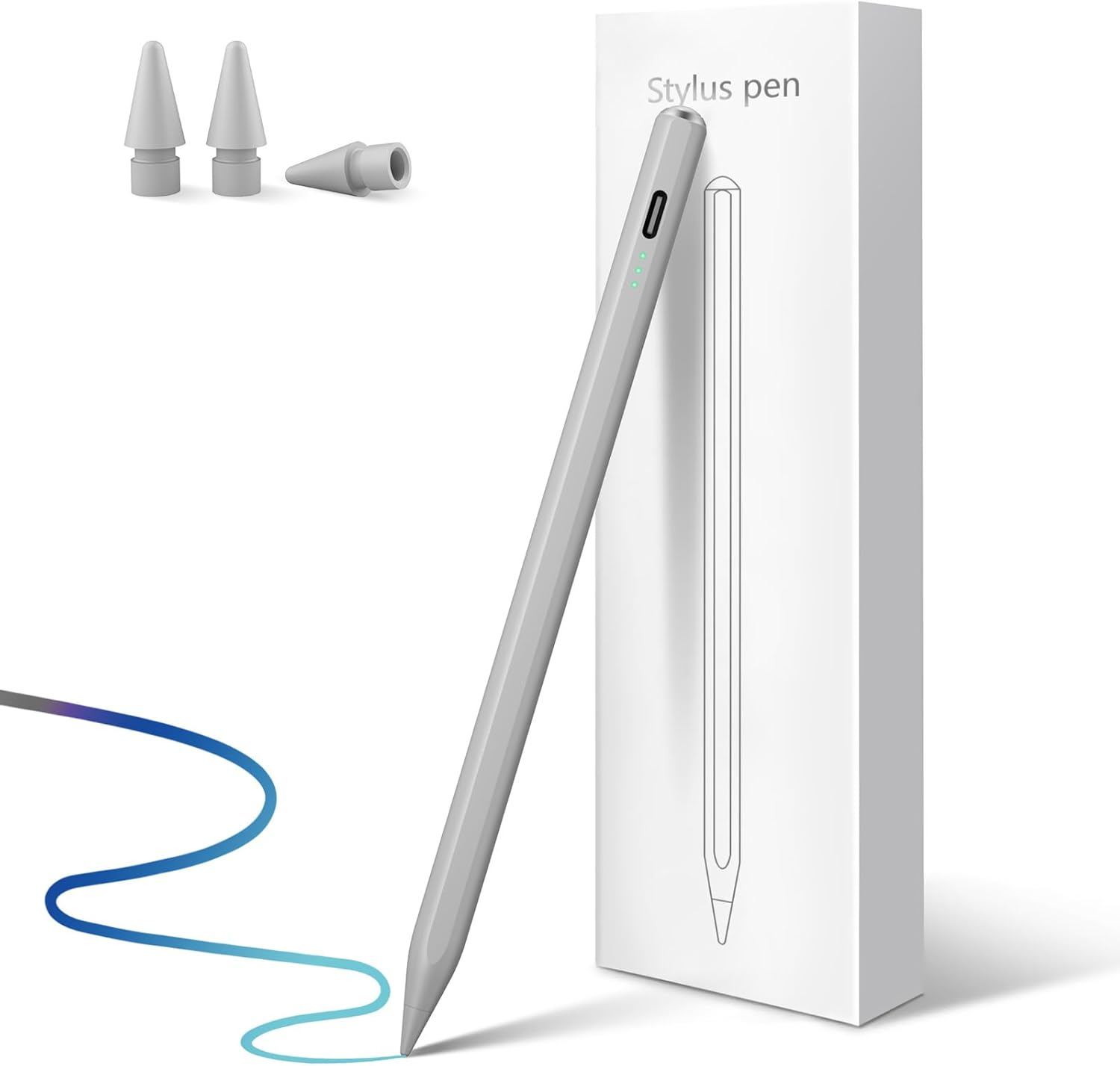 Stylus Pen for Ipad 2025-2018 with 13 Mins Fast Charge,Tilt Sensor Palm Rejection Pencil for Ipad 10/9/8/7/6Th,11Th A16,Air 11/13" M2/M3,Pro 11/13" M4/M5,Pro 12.9",Air 5/4/3,Mini 7/6/5