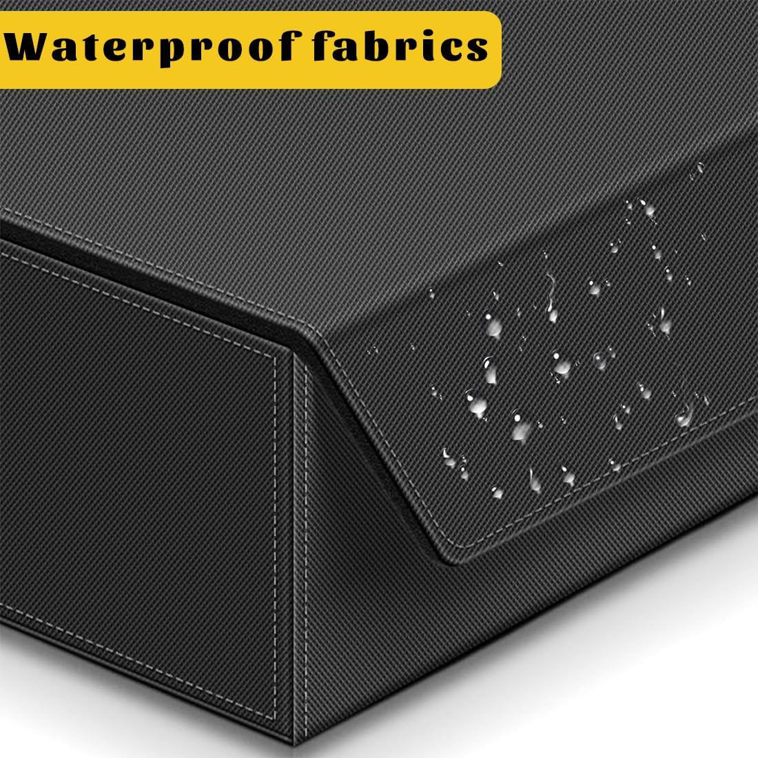 PU Leather Card Deck Case for Trading Cards, Magnetic Closure 1800+ Card Storage Box, Commander Card Holder Suitable for Magic Game Cards (Black&Grey)