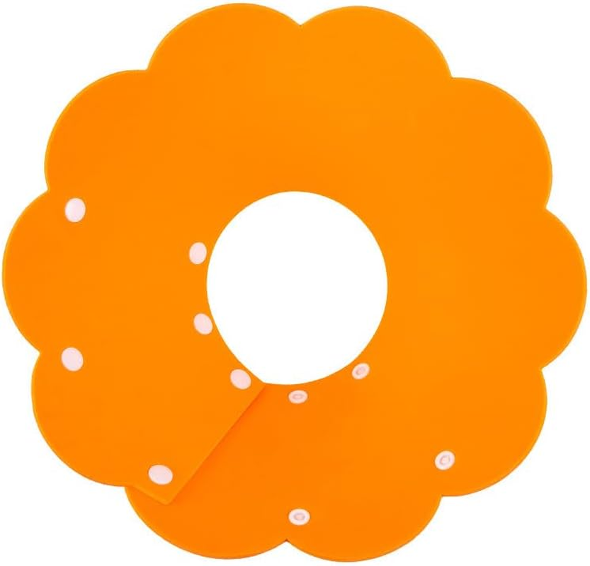 Soft Dog Cone for Dogs after Surgery, Comfort Dog Cones for Large Medium Small Dogs, Adjustable Dog Recovery Collars & Cones, Collar Alternative to Stop Licking Wounds (Orange, XL)