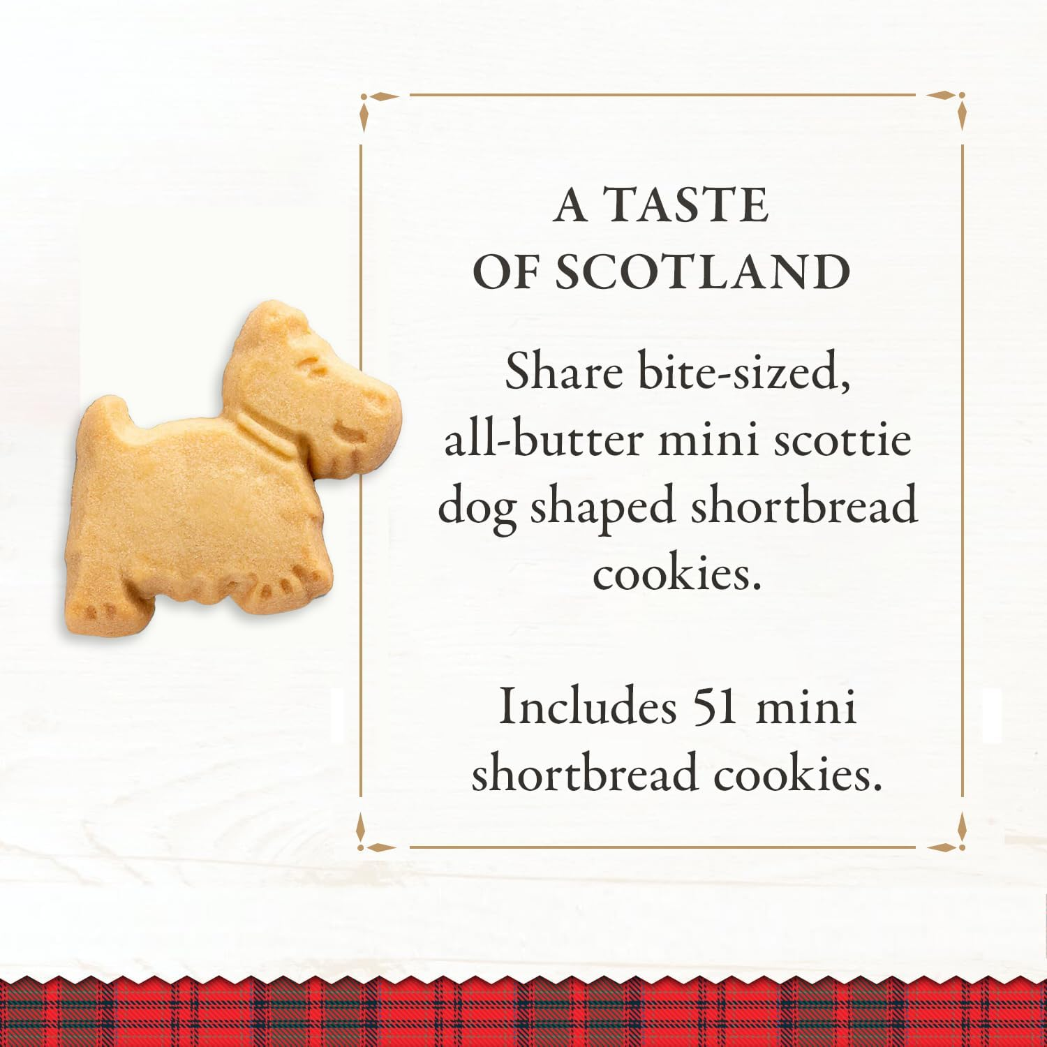 Walkers Shortbread Mini Scottie Dogs, Traditional Pure Butter Shortbread Cookies in Novelty Packaging, 5.3 Ounce Decorative Carton image number 1