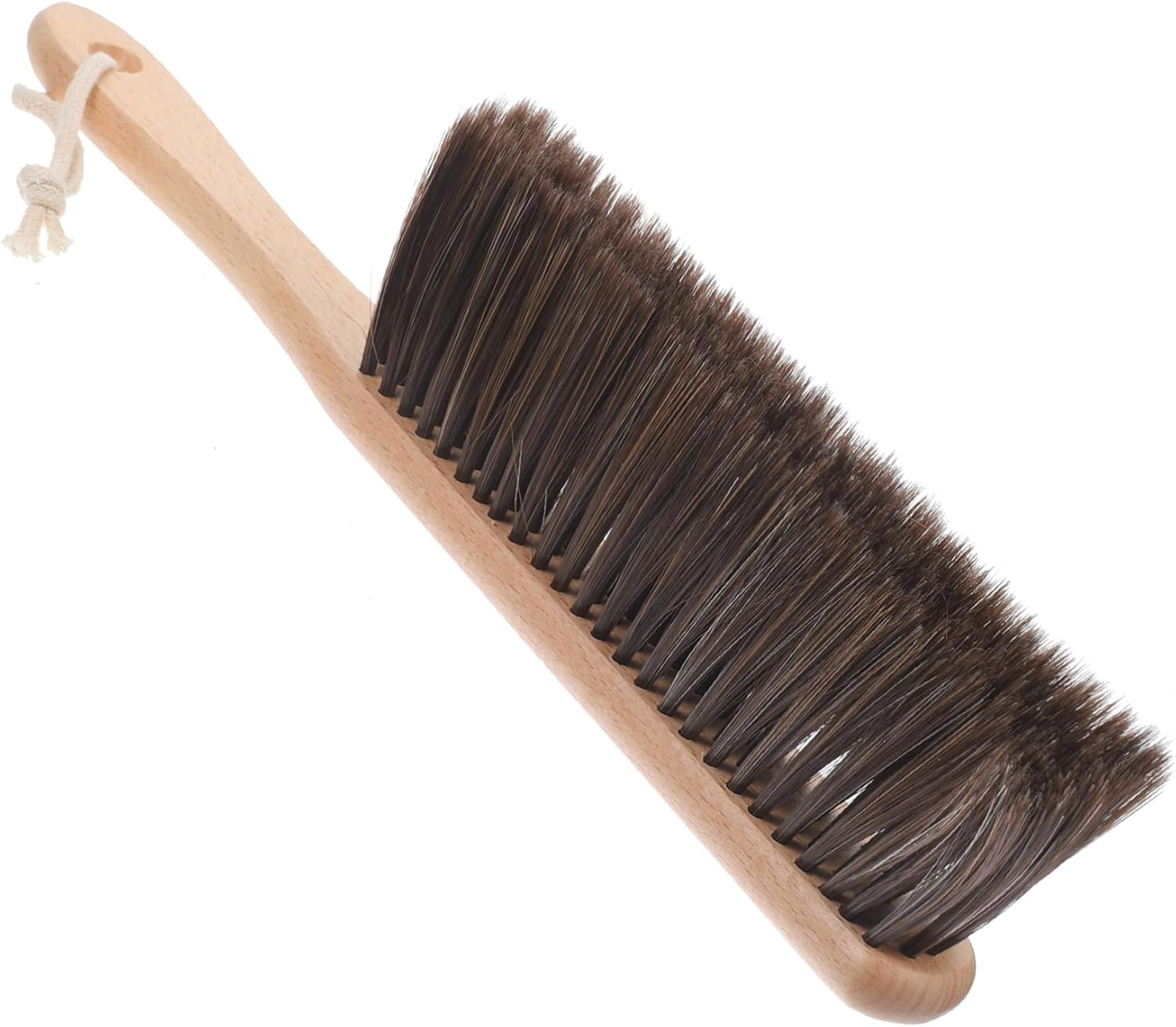 MARMERDO Wall Oven Fireplace Brush - Horsehair Hand Brush with Wood Handle for Woodworking, Counter, Bed, Dusting Furniture - Sweeping Broom and Clean Duster image number 3
