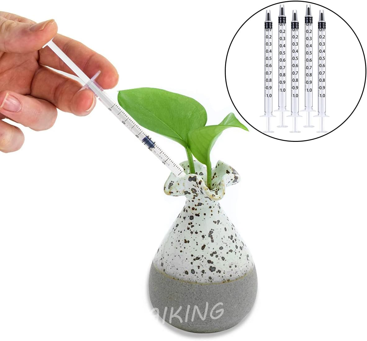 1ML Syringe, 20 PCS Catheter Tip Plastic Syringe for Industrial or Scientific & Pets Feeding （White） image number 3