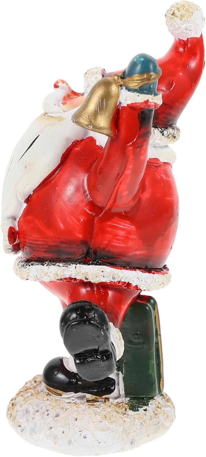 KOMBIUDA Santa Claus Ornaments Resin Christmas Decoration Desktop Adornment Creative Santa Claus Decor Xmas Presents for Home and Party