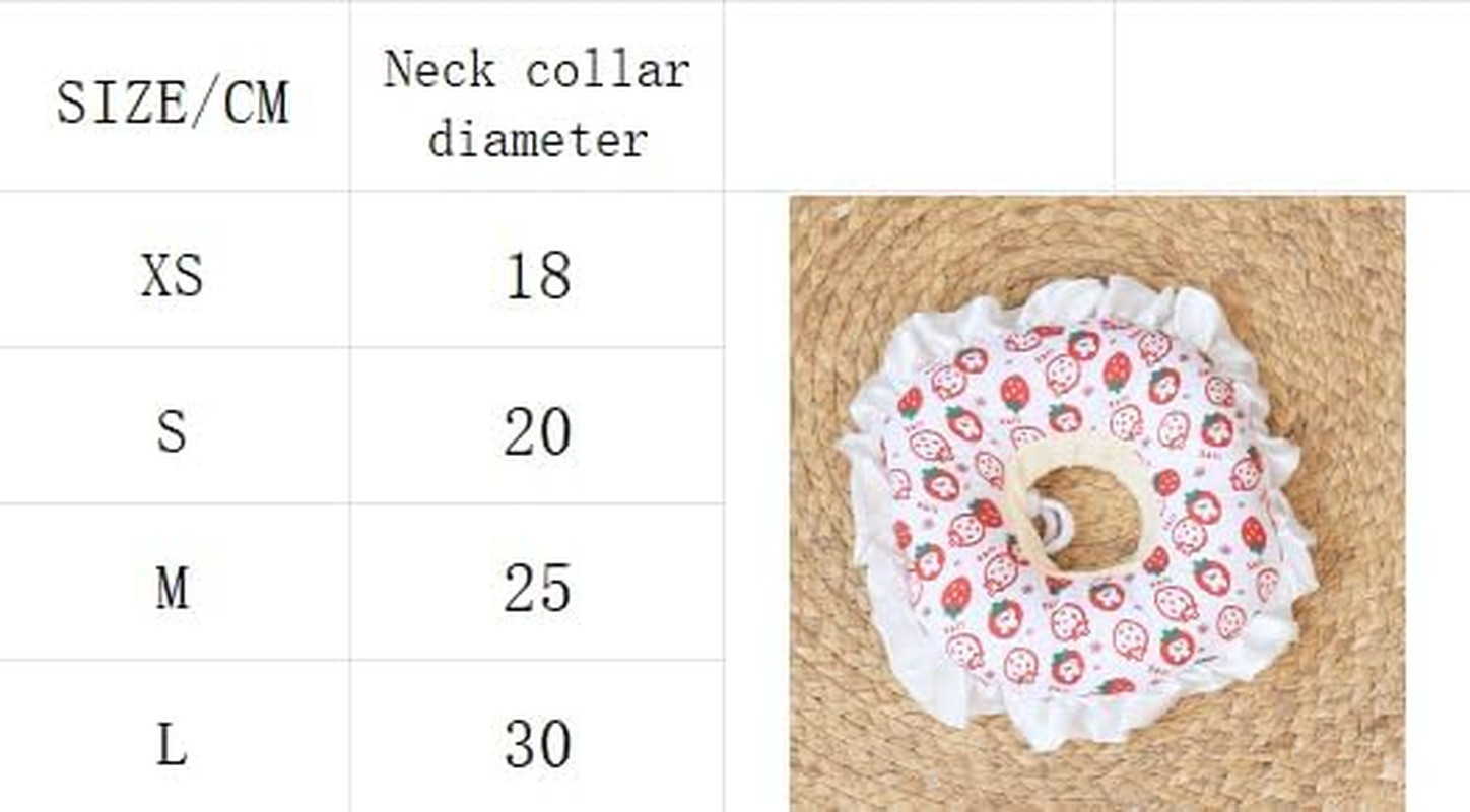 Cute Cat Recovery Collar Soft Adjustable Cats Cone Anti-Bite Pet Neck Pillow Easy to Wear Prevent Lick Wound after Surgery Injury (Red, S) image number 2