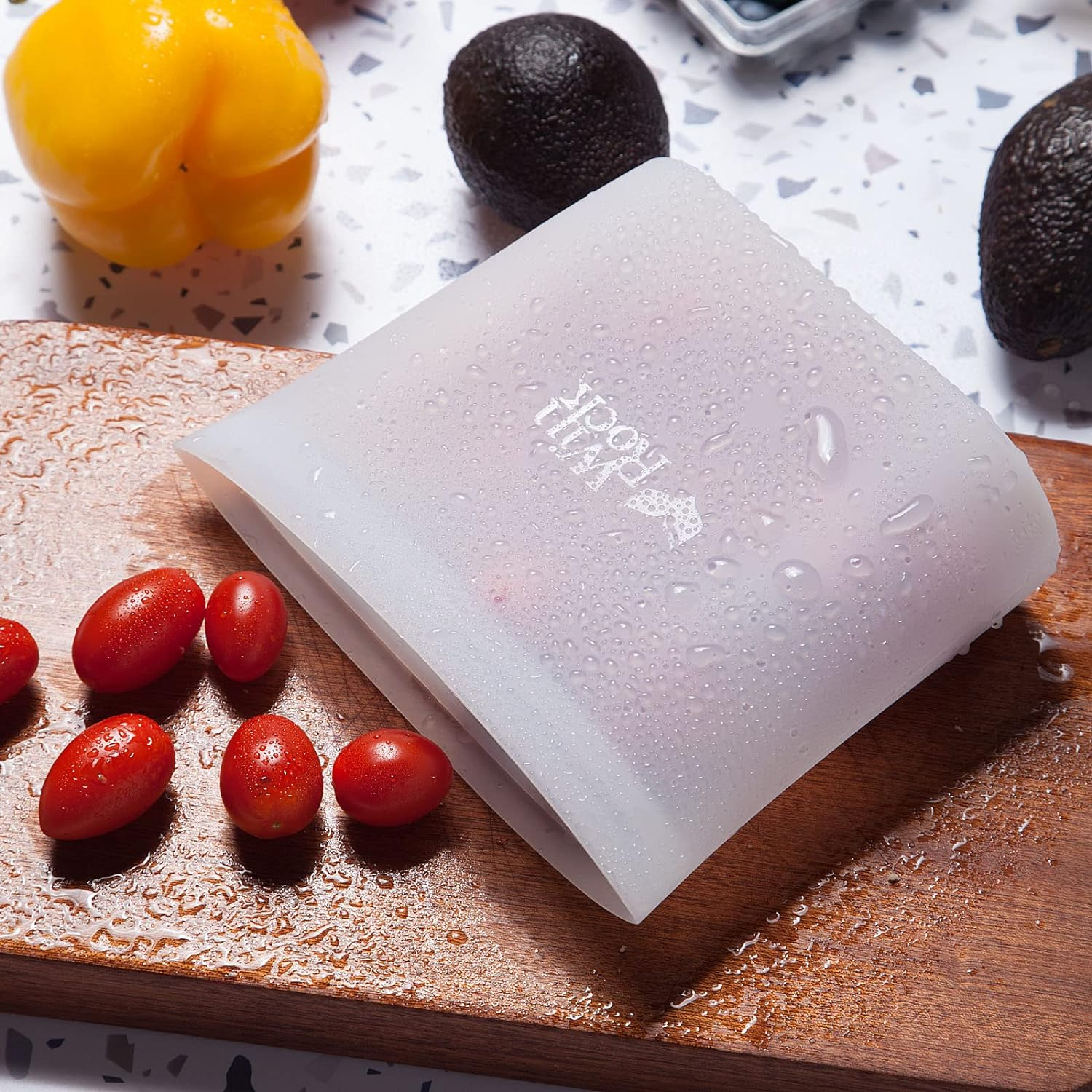 Reusable Silicone Food Storage Bag, 2 Set of Large 53Oz&hellip; image number 1