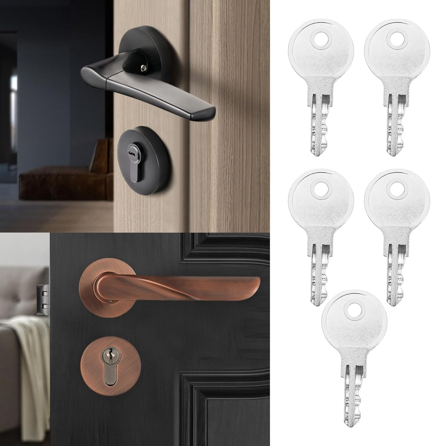 Set of 5 Keys CH751 Compatible with Hillman, Hyoko, Grainger, Southco, Spectrum, Hunter, Rainbird Replacement Key Compatible with Motorhomes, Storage Compartments image number 6