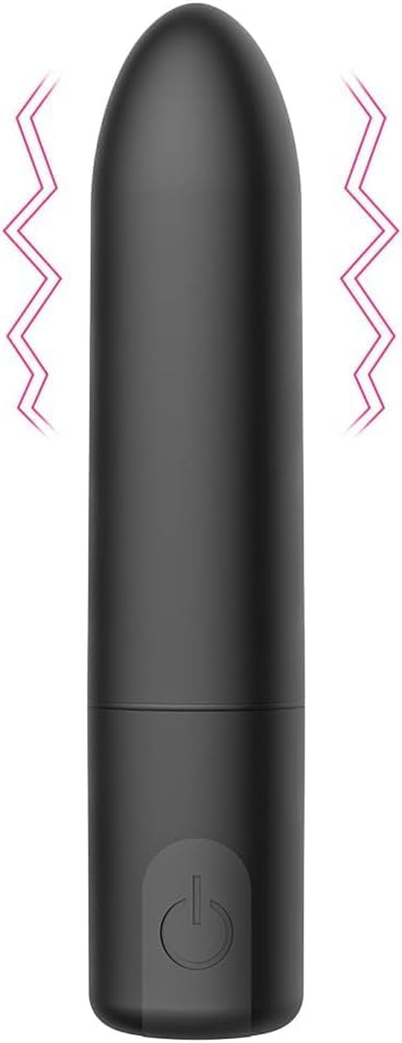 10 Modes Rechargeable Bullet Waterproof - Toys for Women Men Adults (Jet Black) image number 4