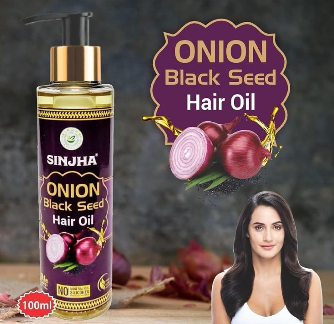 Onion Black Seed Hair Oil 100 ML (Pack of 2) for Hair Growth image number 3