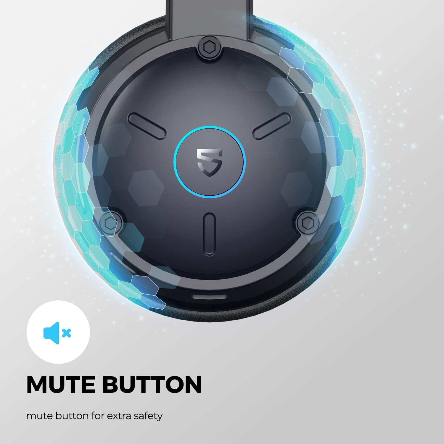 Soundpeats A7 Pro Bluetooth Headset with Microphone V5.2, AI Noise Cancellation Wireless Headset with Mute Mode, 40 Hrs Talktime Headset for Pc/Gaming/Call Center/Meeting/Office