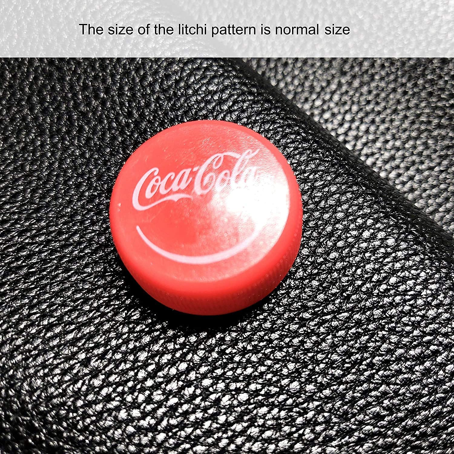 30Cm X 132Cm Faux Leather Roll for Bows Earrings Handbag Wallet Sewing Craft Making, Repair Decorate Leather Chair Sofa,Classic Black image number 4