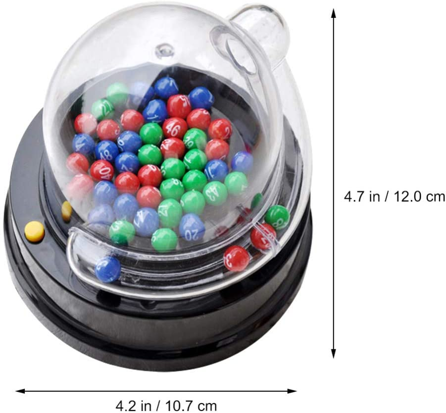 Bingo Game Set with Bingo Cage Bingo Balls Electric Machine Party Game for Adults Families Kids image number 2