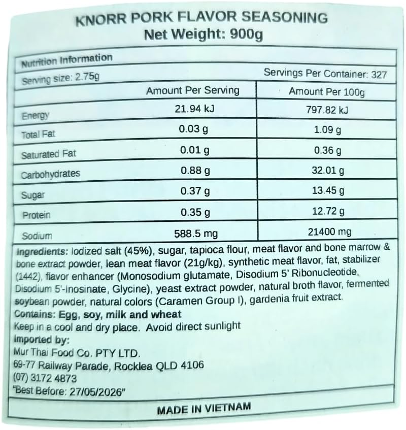 Knorr Pork Seasoning Powder 900G image number 2