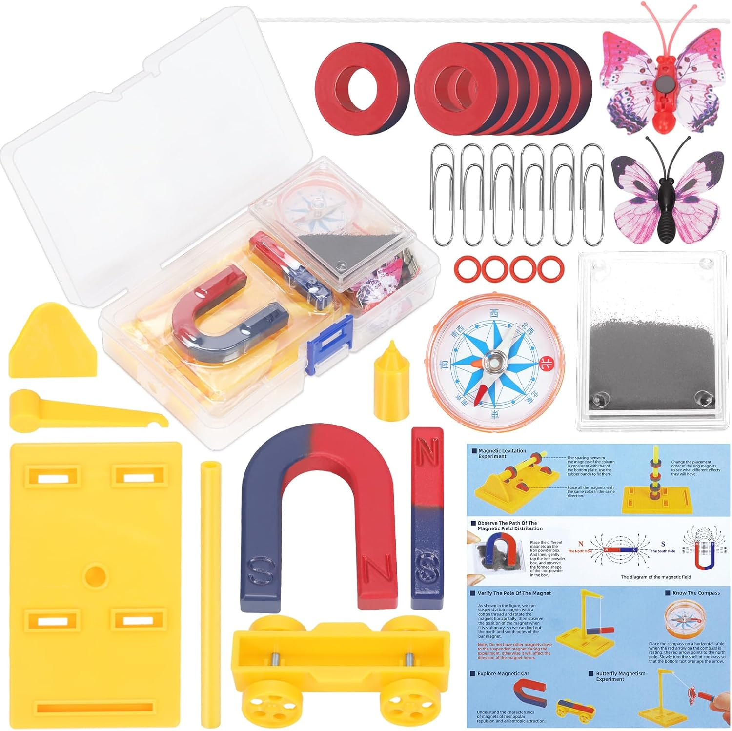 30Pcs Science Magnet Kit Physics Science Magnet Kit Education Science Experiment Tools for School Students Education image number 1