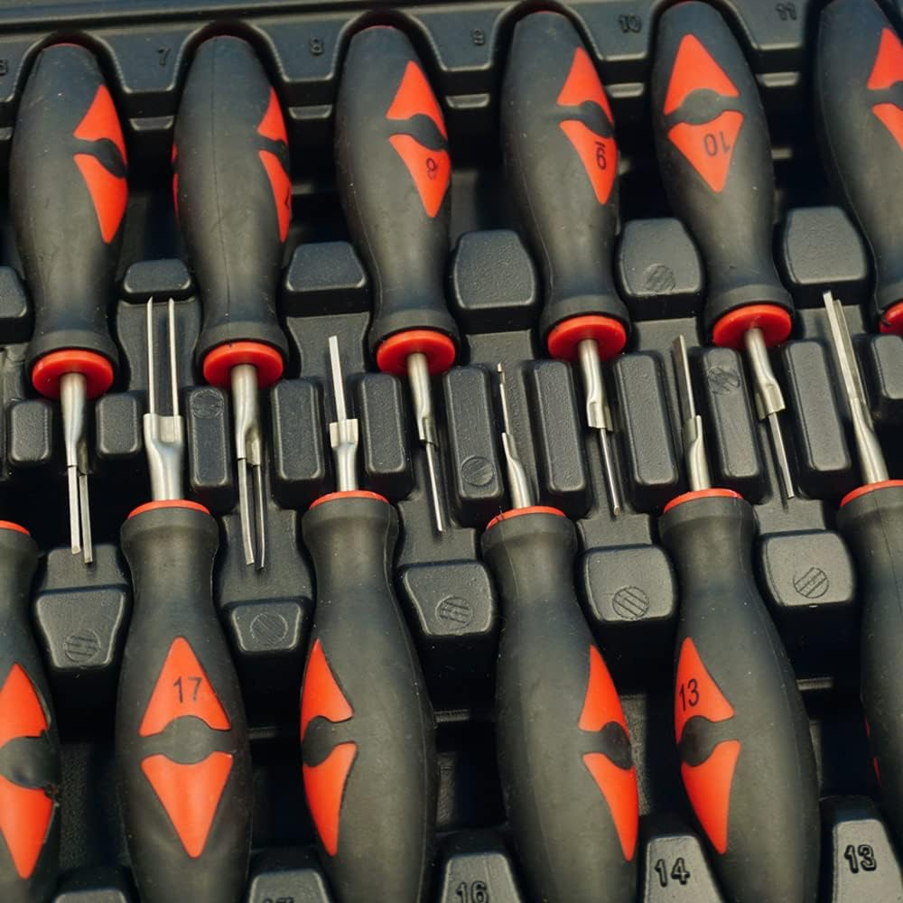 Domary ZX001 23Pcs Connector Release Electrical Terminal Removal Tool Kit Set Auto Repair Tools