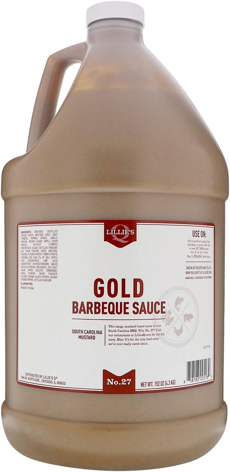 Lillie'S Q Gold BBQ Sauce, 567 G image number 5