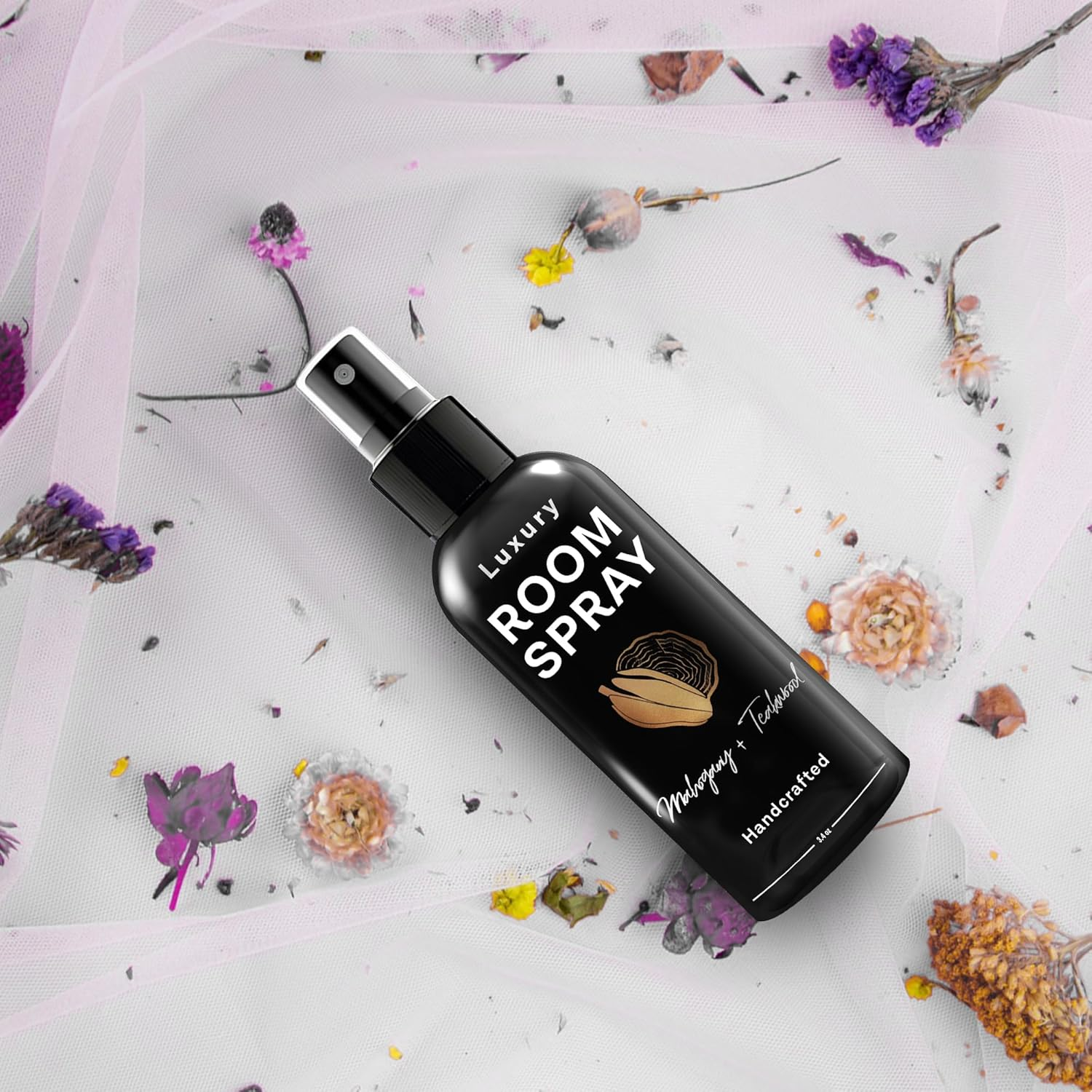 605Products - Mahogany Teakwood Air Freshener - Room Spray for Home, Bathroom, & Bedroom - Long Lasting Odor Eliminator with Essential Oils and Natural Ingredients - Home Fragrance Essential - 2 Pack image number 4