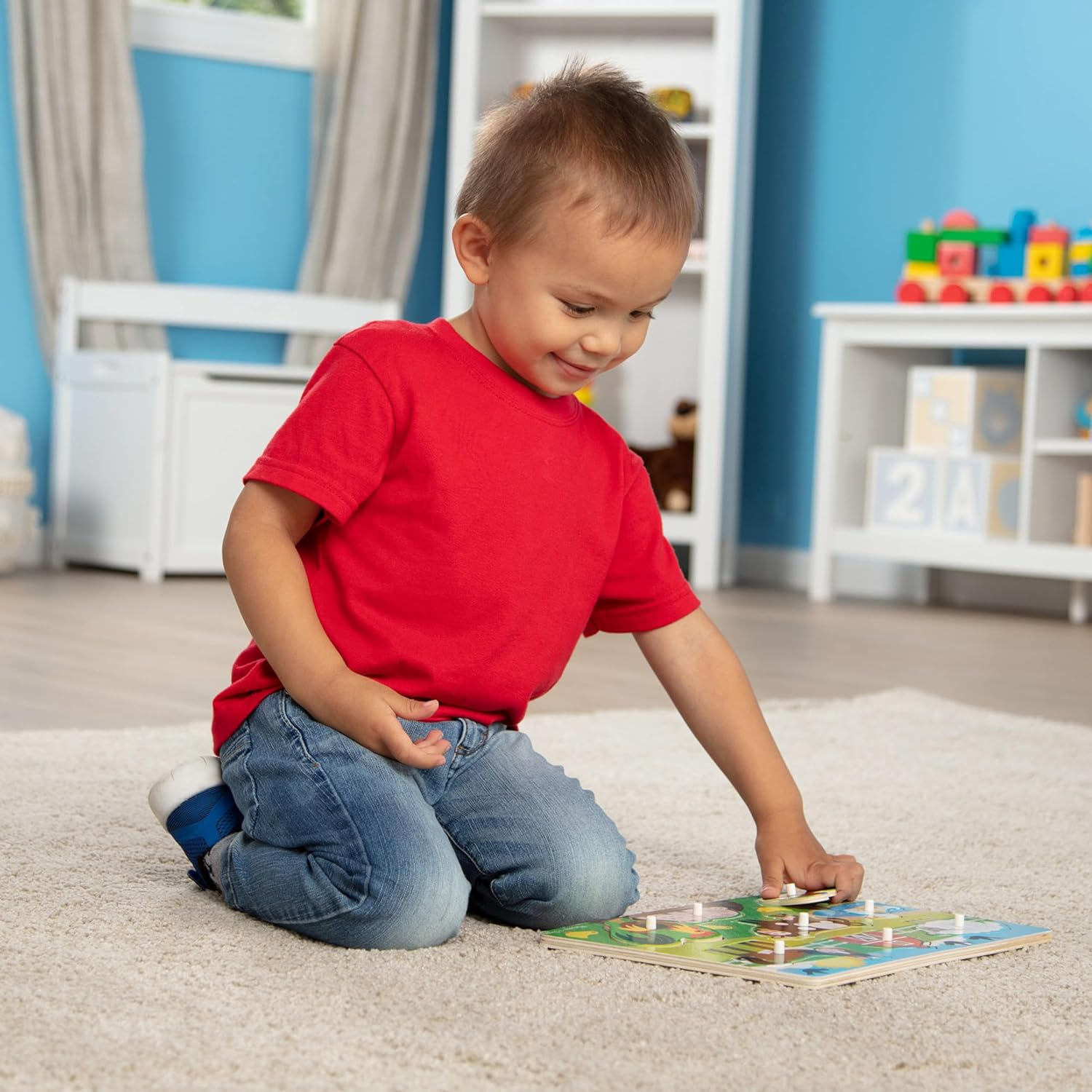 Melissa and Doug - Farm Peg Puzzle image number 1