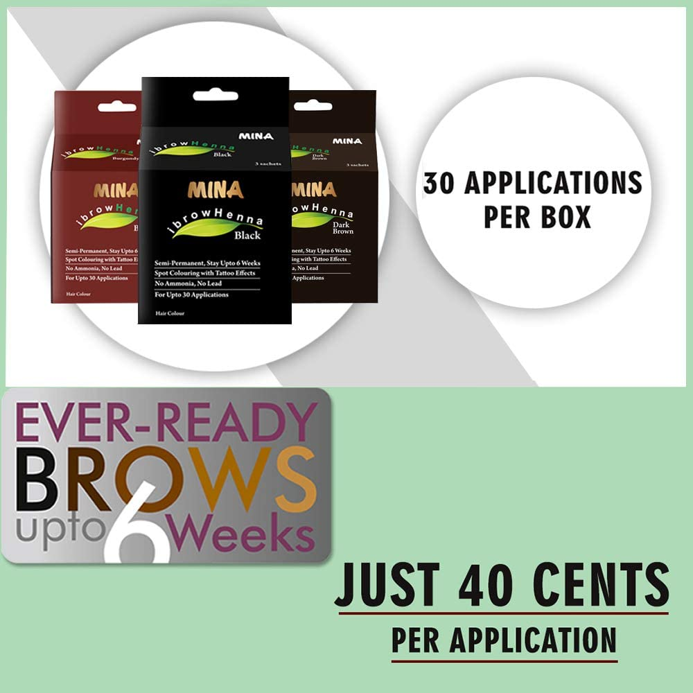 MINA Eyebrow Henna for Eyebrow Color and Tinting Kit- Blonde