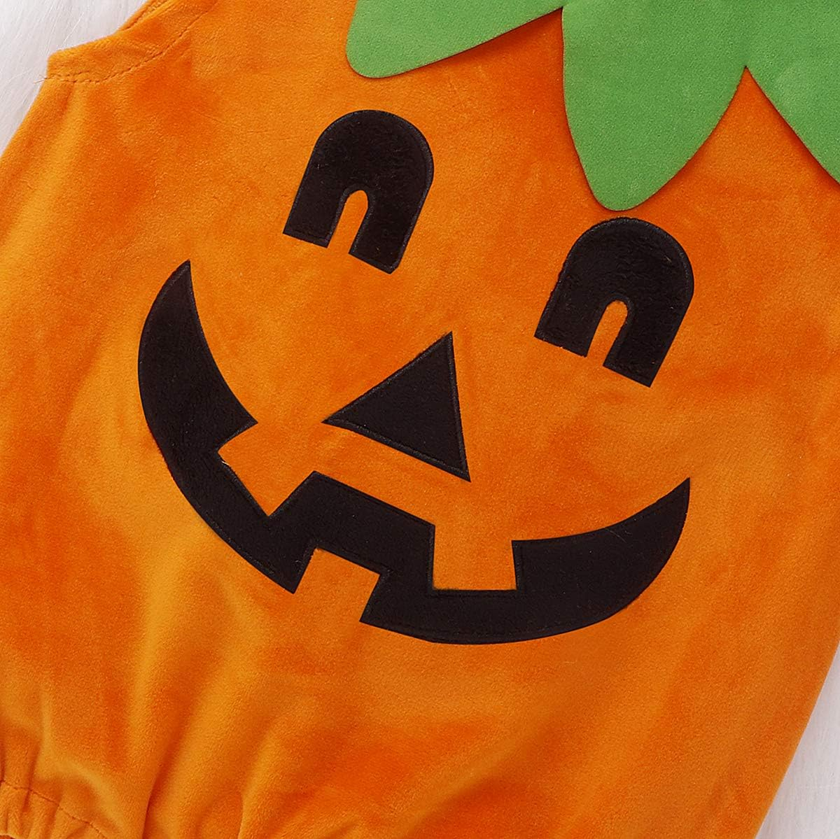 Newborn Toddler Baby Girl Boy Halloween Pumpkin Costumes Cute Hooded Romper Jumpsuit Outfit Clothes image number 2