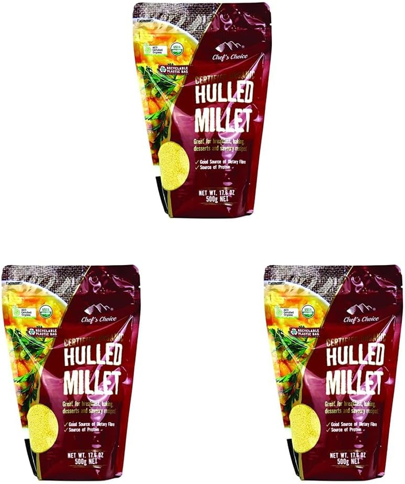 Chef'S Choice Organic Hulled Millet 500G