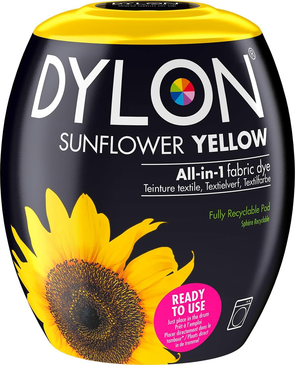 DYLON Machine Dye Pod - Sunflower Yellow, 350G image number 6