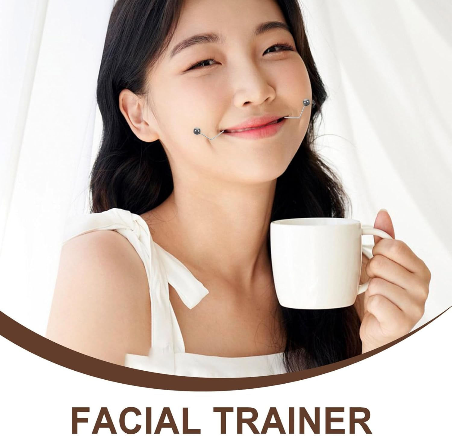 FRCOLOR Dimple Makers Dimples Trainer Face Dimples Develop Makers Dimples Shaper Face Exercisers Black