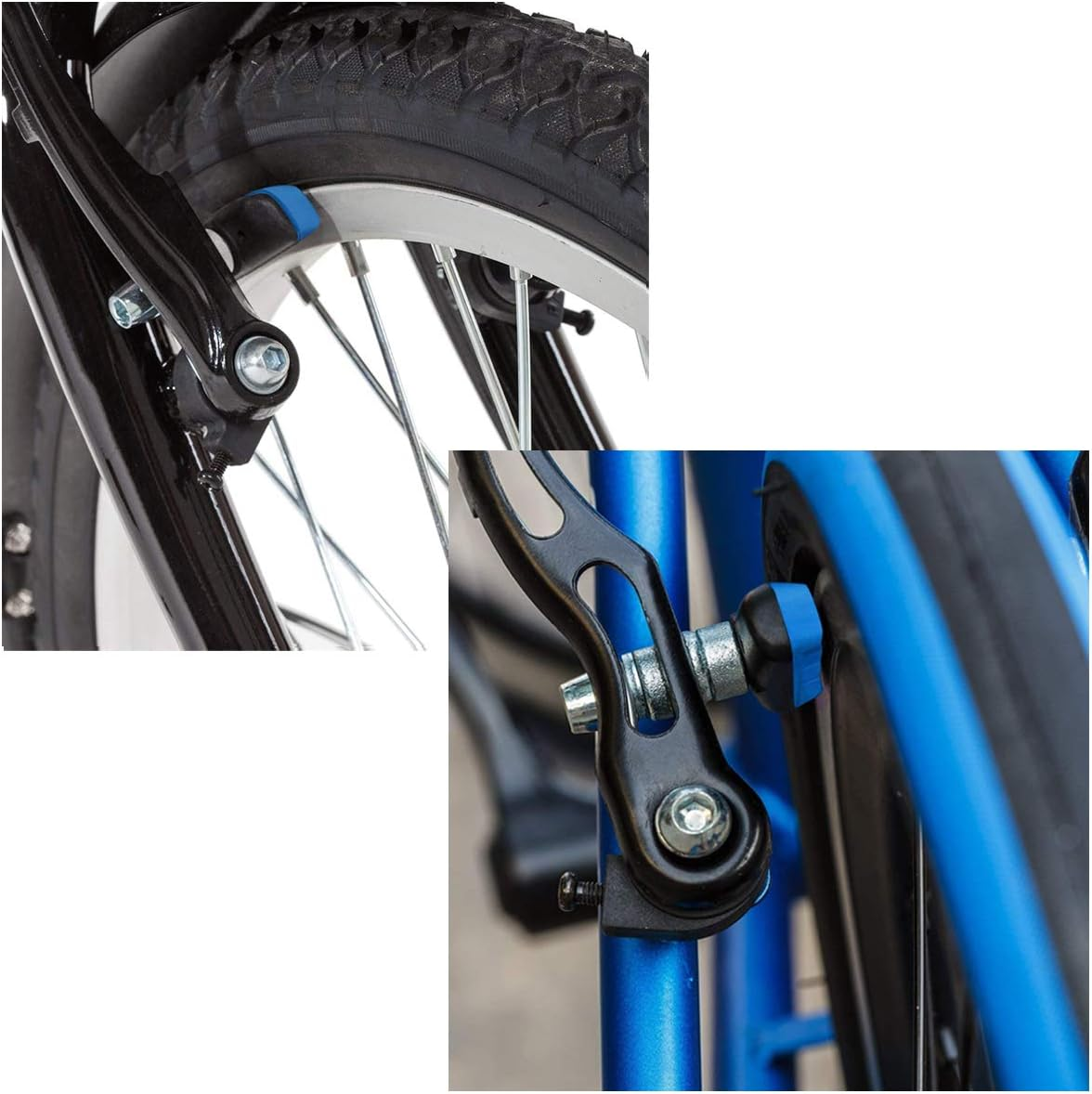 PLATTBK Bike Brake Pads 2 Pairs with Installation Tool No Noise Long 70Mm Rubber Durable V-Brake Pads for Mountain Bicycle image number 1