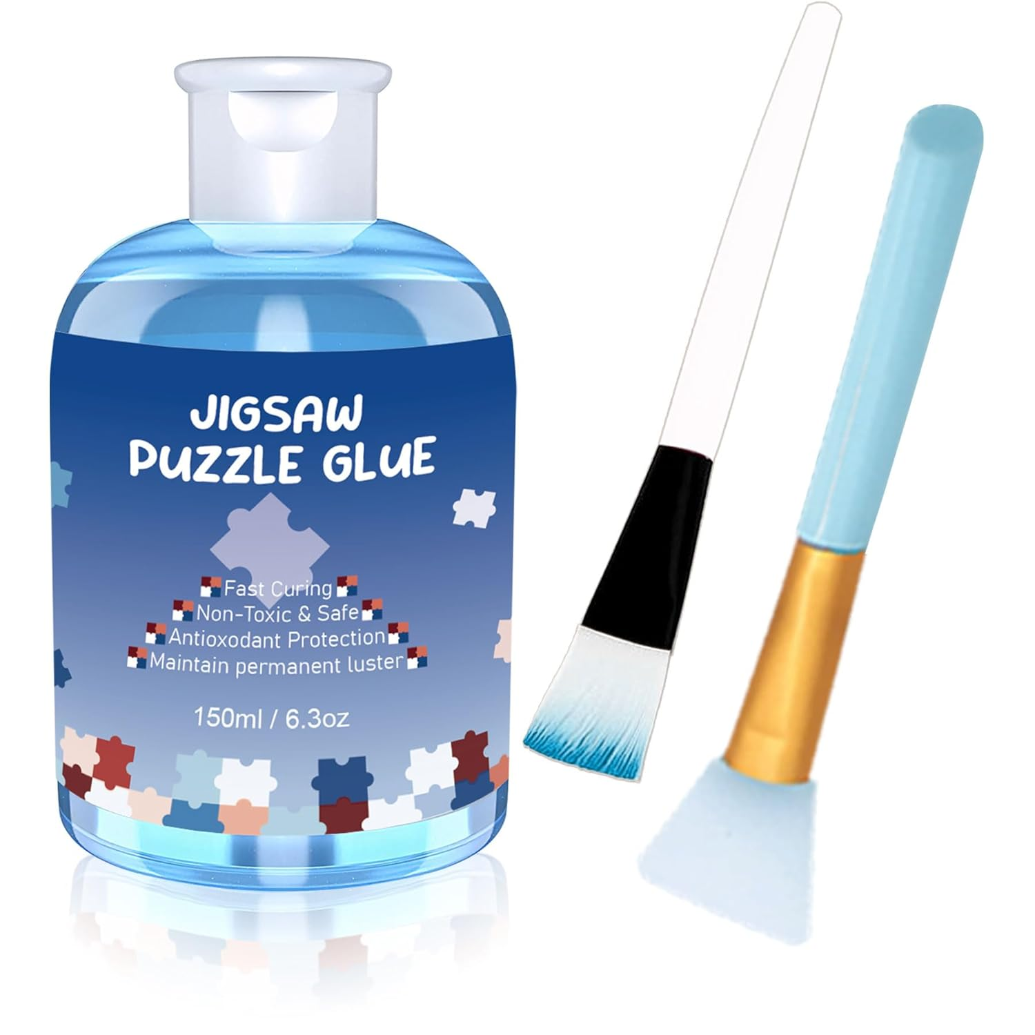 Puzzle Glue Conserver, 150Ml Jigsaw Glue Suitable for Jigsaw Puzzles for Adults 1000，Preserve the Eternal Beauty of the Puzzle(1 Pcs