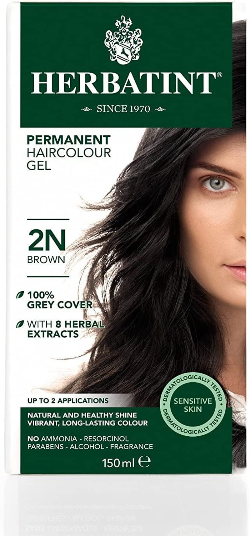 Herbatint-Permanent Haircolour Gel 2N Brown 150Ml