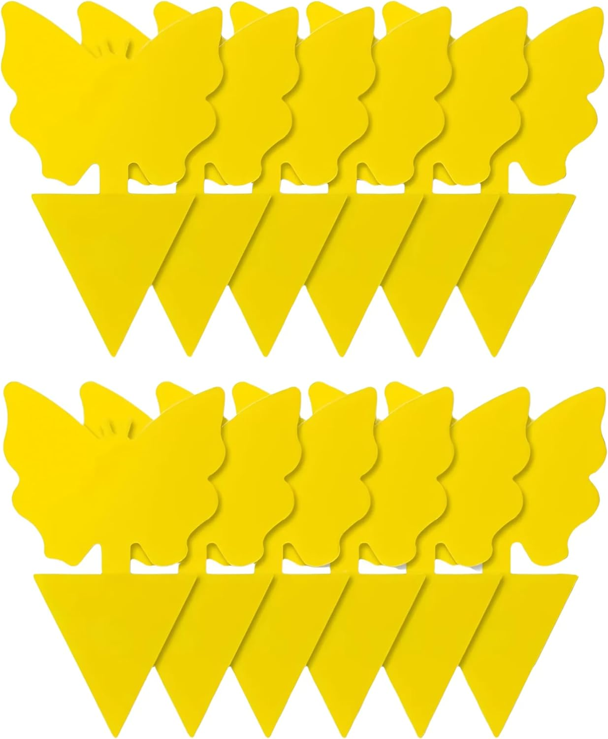 EZONEDEAL 12 PCS Sticky Traps, Yellow Dual-Sided Sticky Insect Catcher with Twist Ties Fruit Fly Fungus Gnat Trap for Whiteflies Mosquitos Fungus Aphids Leafminers Indoor Outdoor Use image number 3