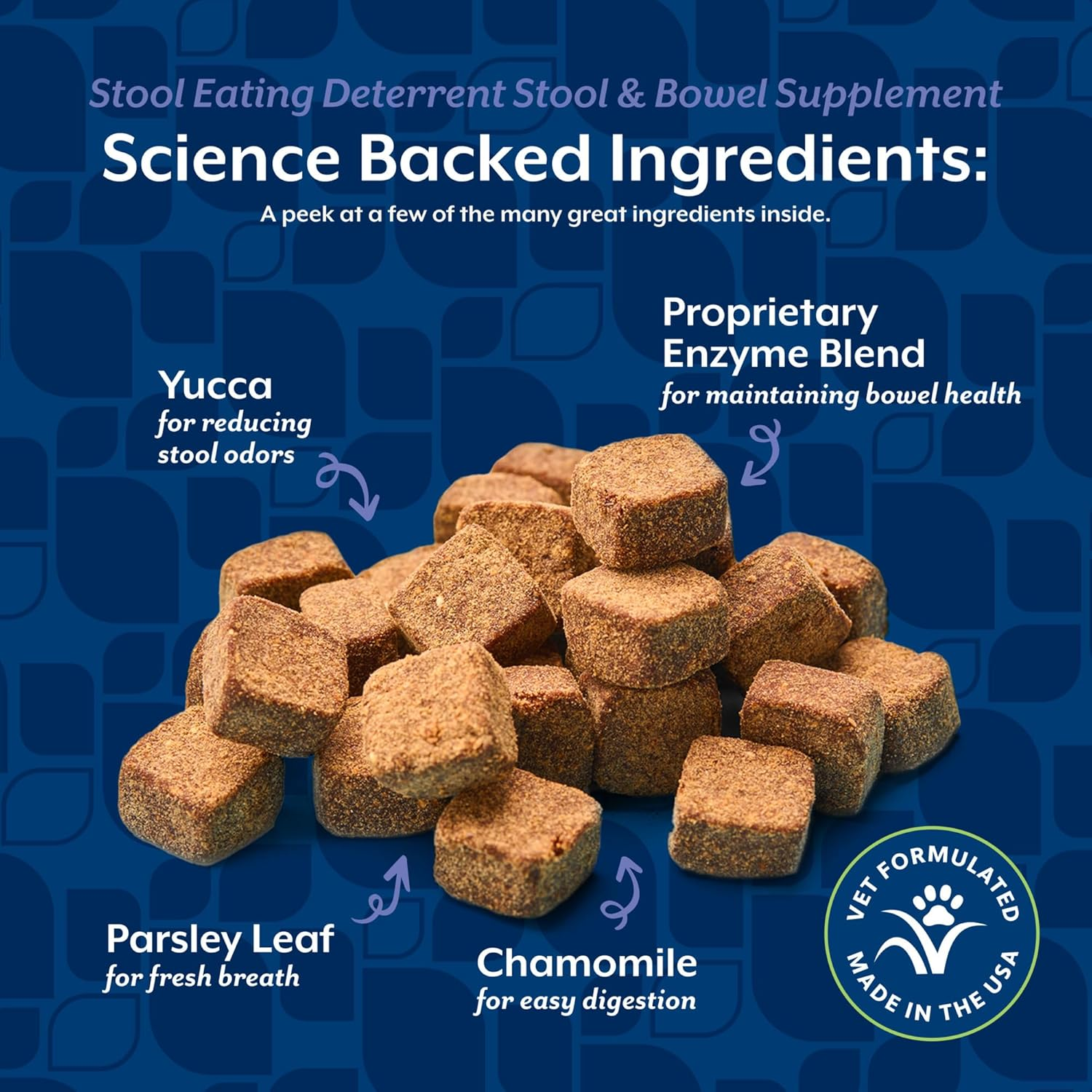 Naturvet &ndash; Coprophagia Stool Eating Deterrent &ndash; Deters Dogs from Consuming Stool &ndash; No Poop Eating for Dogs - Enhanced with Breath Aid Freshener, Enzymes & Probiotics &ndash; 130 Soft Chews image number 5