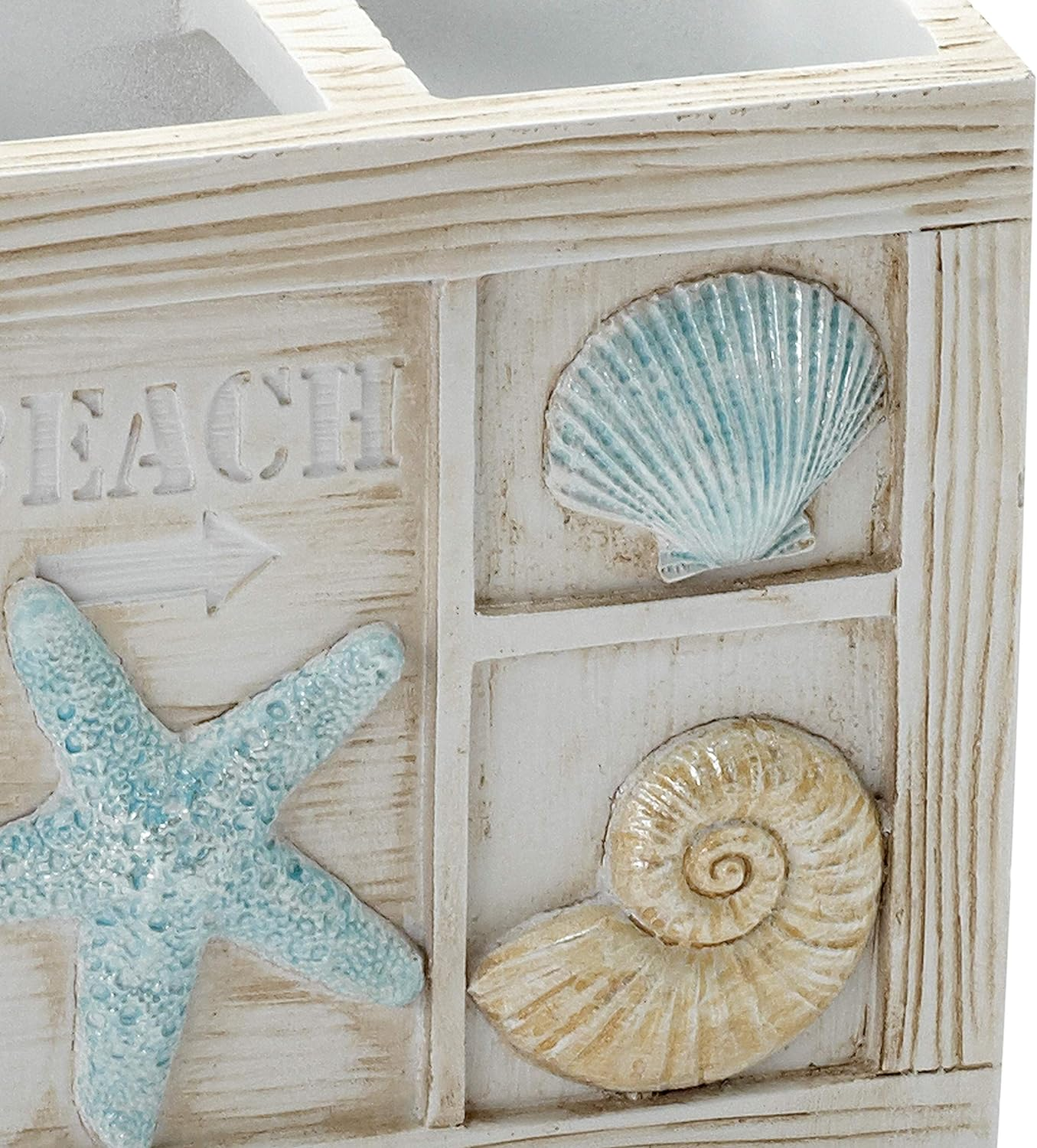 Zenna Home Toothbrush Holder Seaside Serenity Bath Accessories, 1 Count (Pack of 1) image number 3