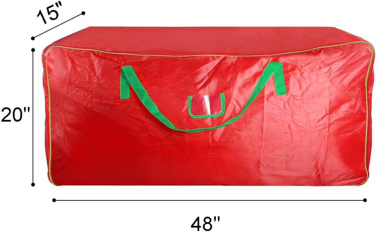 Christmas Tree Storage Bag - Xmas Large Tree Container - Reinforced Wide Handle and Double Sleek Zipper - Heavy Duty to Hold 9Ft Disassembled Artificial Tree image number 1