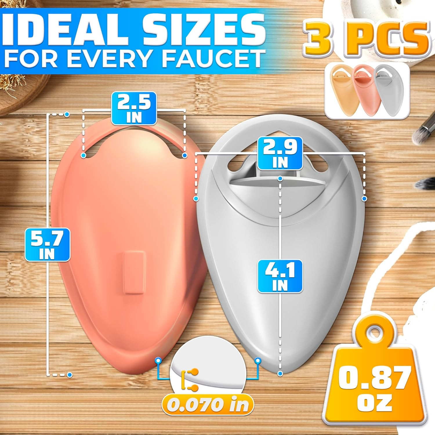 FIGO 3 Packs Children'S Faucet Extension Faucet Baby Guide Sink Extender Long Water Hand Washing Device Water Diverter. image number 6