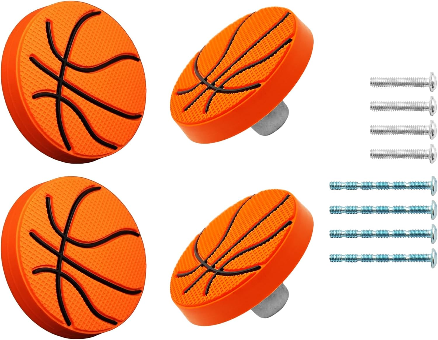 6Pcs Yellow Flower Shape Knobs - Soft Rubber Handles, Cabinet Drawer Pulls for Kids' Rooms & Closets, 1.8X1.8X0.85 Inch with Screws image number 6