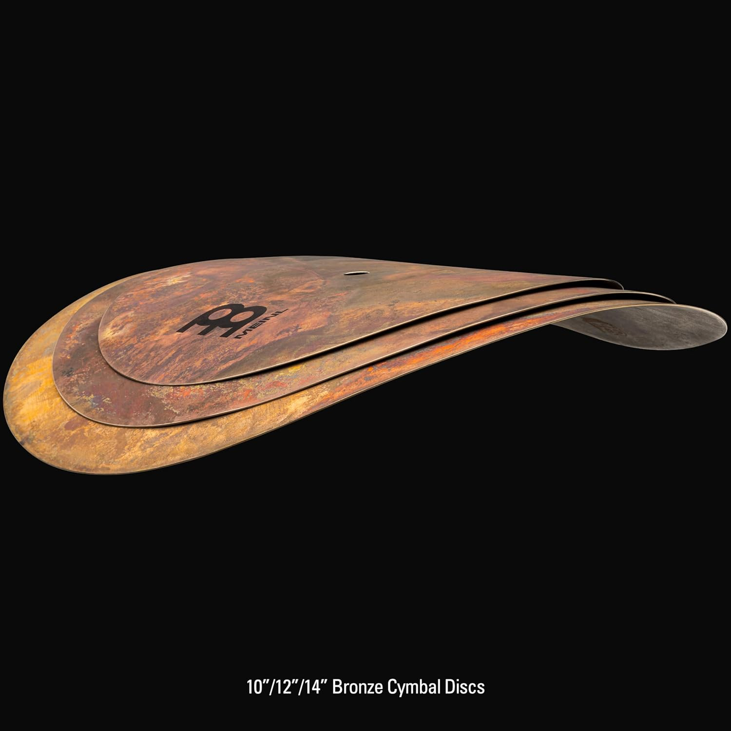 Meinl Cymbals Byzance Vintage 10/12/14 Inch Smack Stack Cymbal (Video) for Drum Set (35,56Cm) B20 Bronze, Raw Finish (B024VSM) image number 6