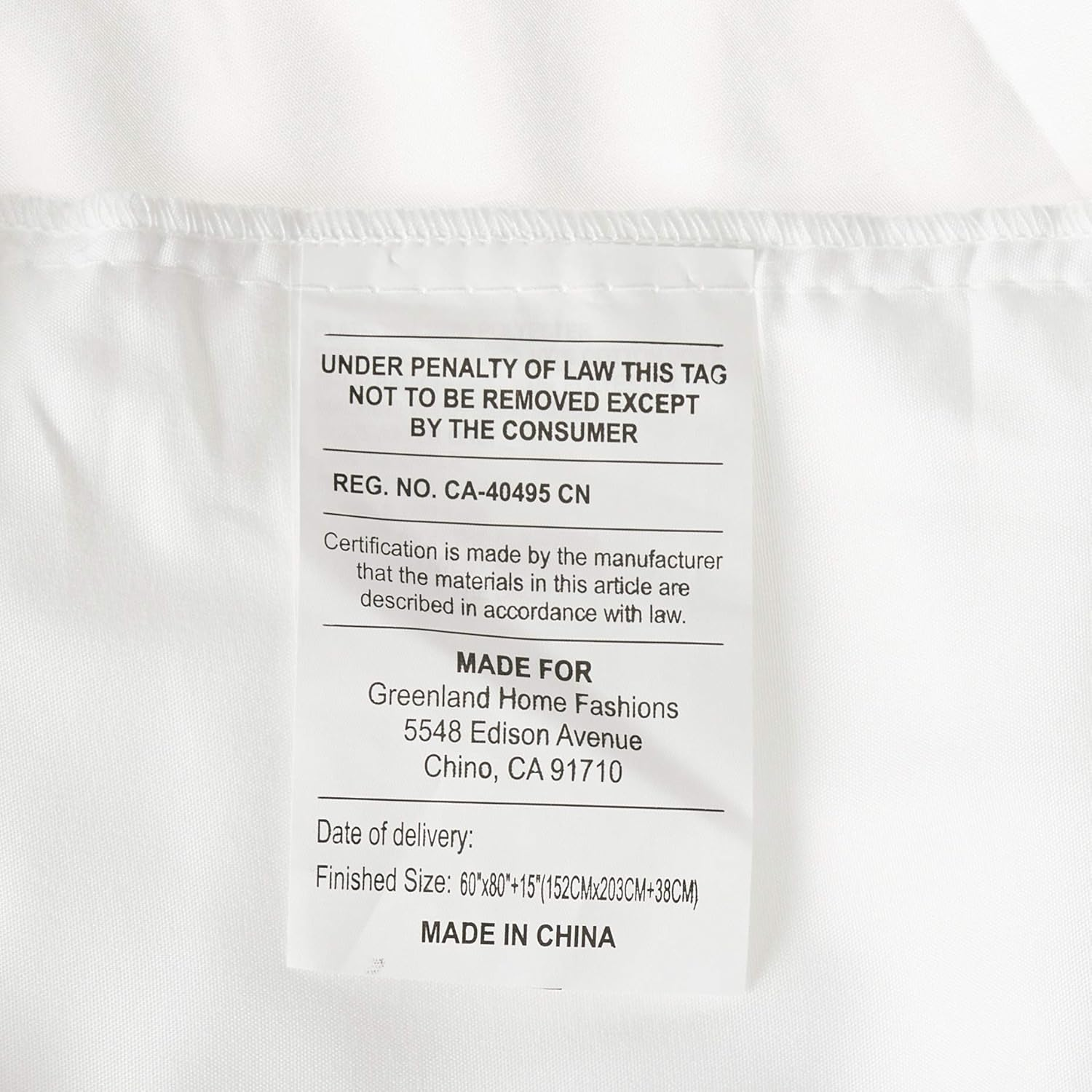 Greenland Home Cotton Voile Dust Ruffle, 15-Inch L, White image number 3