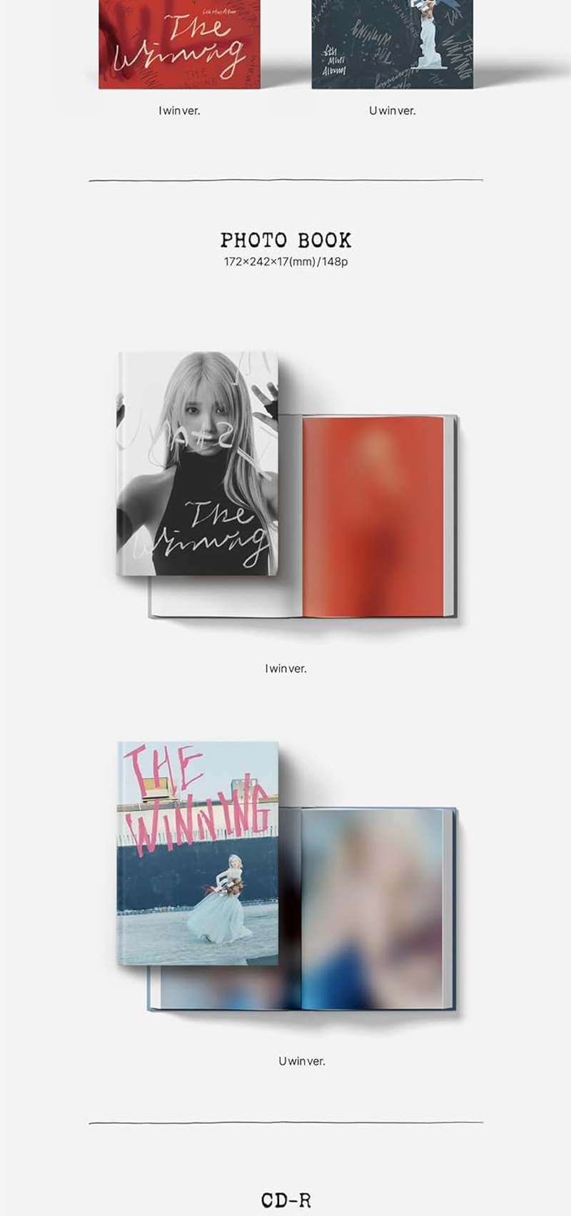 IU the Winning 6Th Mini Album Cd+Photobook+Accordion Photocard+Mugshot Photocard+Crossword Puzzle Postcard+Logo Sticker+Hidden Message Card+Photocard+Tracking Sealed (U Win Version) image number 3