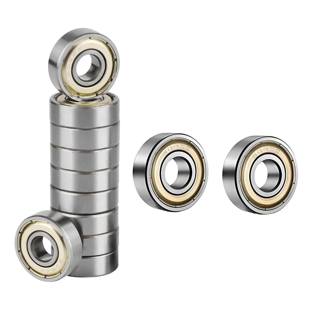 12 Pack 608ZZ Ball Bearings Premium High Speed Shielded Bearings for Skateboards, Longboards, Scooters and Inline Skates - 8Mm X 22Mm X 7Mm, Smooth and Durable Ideal for Wheels, Rollerblades image number 3