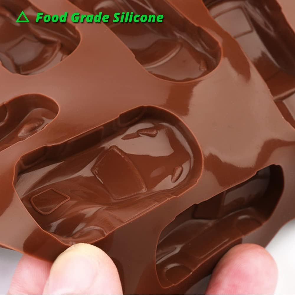 Silicone Car Chocolate Molds - Sports Auto Race Silicon Mold for Cake Decorations, Jello, Candy, Fondant, Resin - 2 Pcs image number 5