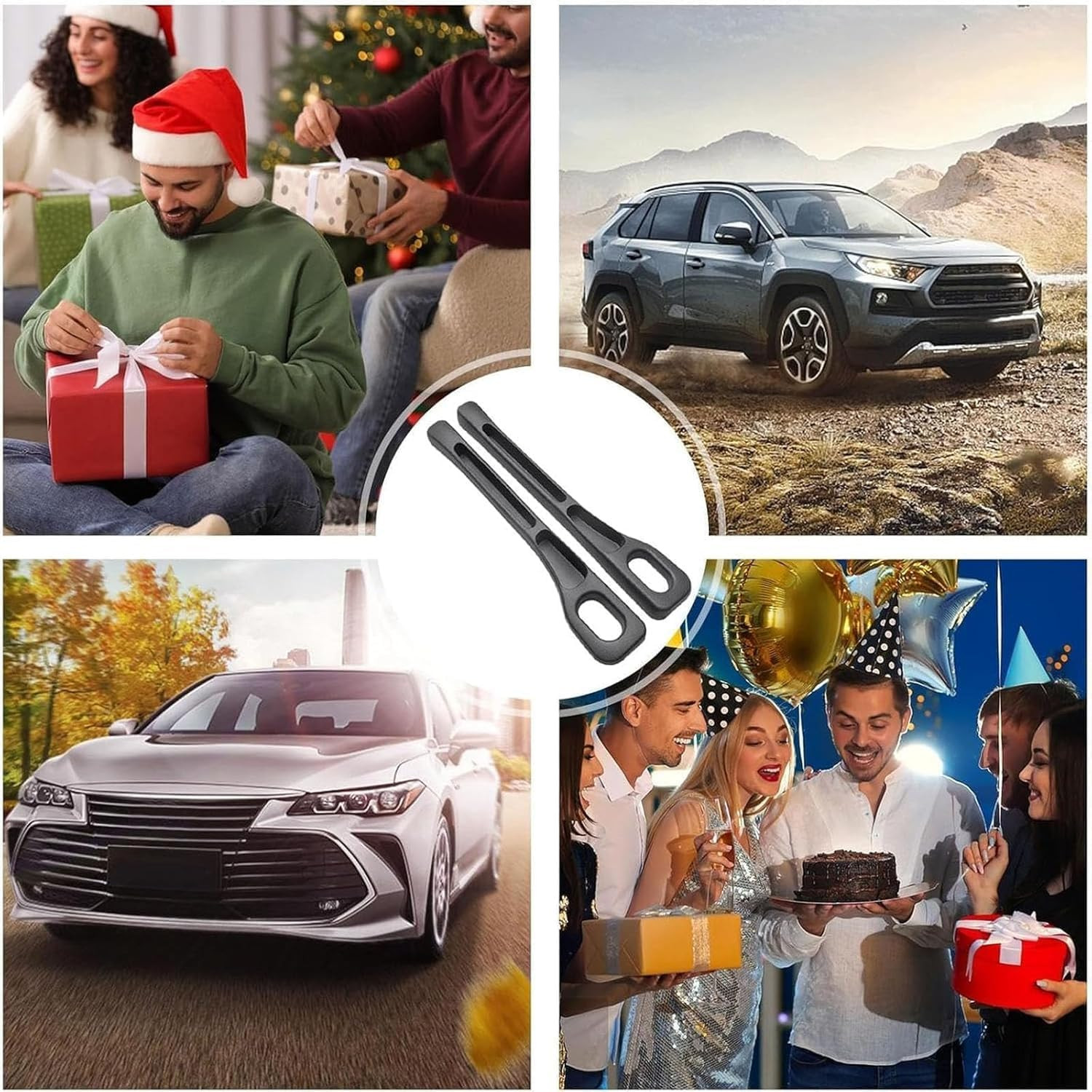 Car Seat Gap Filler and Organizer, 2PCS Mounted Gap Leak-Proof Filling Strip, Anti-Drop Crevice Filler to Prevent Items from Falling between Seats for Suvs for Vans Black image number 4