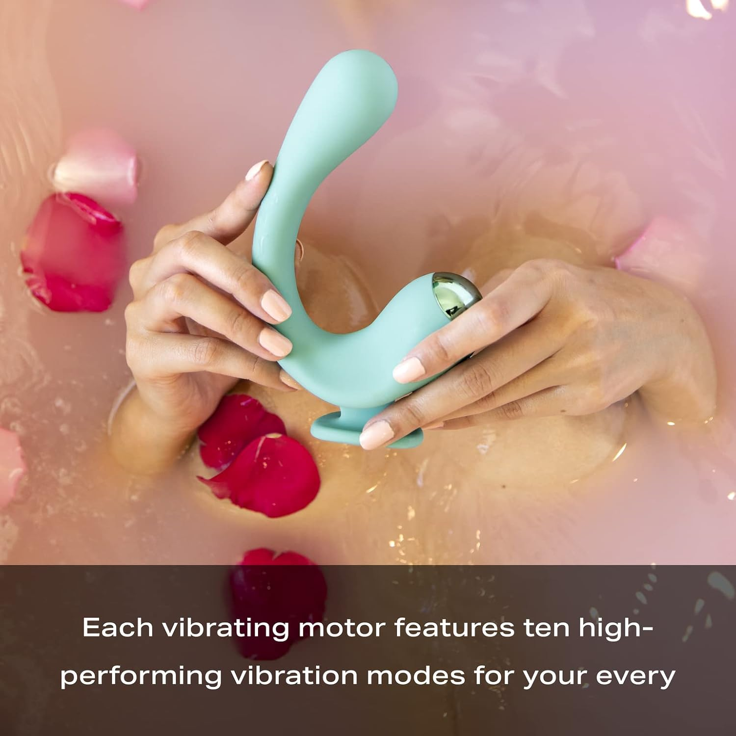 JIMMYJANE Reflexx&trade; Rabbit 2 Vibrator, Unique Hooked Design with Warming Mode, Dual Independently Controlled Motors to Personalize Sensual Pleasure, Aqua