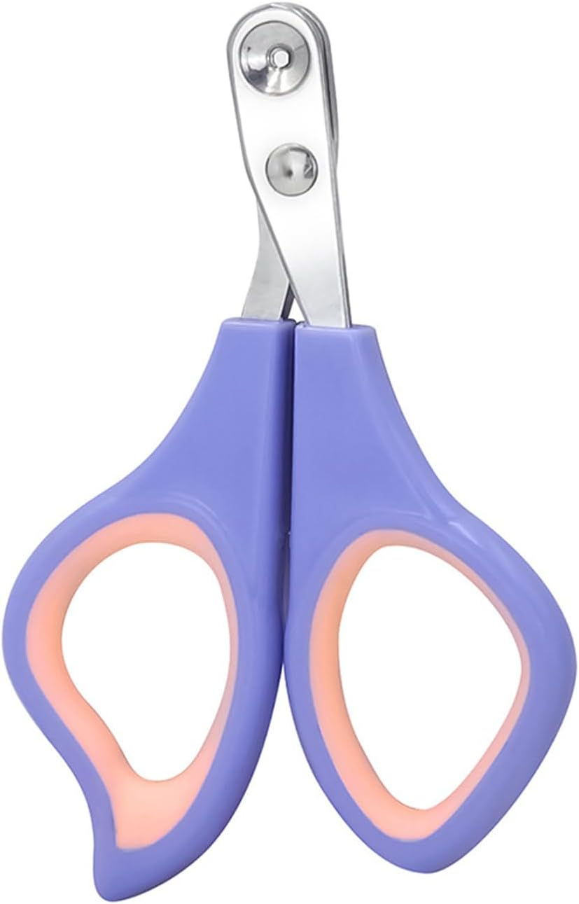Pet Nail Clippers with 2Mm Circular Cut Hole, Avoid over Cutting Pet Nail Clippers, Cat Grooming and Nail Care Claw Trimmer for Cats,Small Dogs, Birds, Reptiles and Small Animals (Purple) image number 3